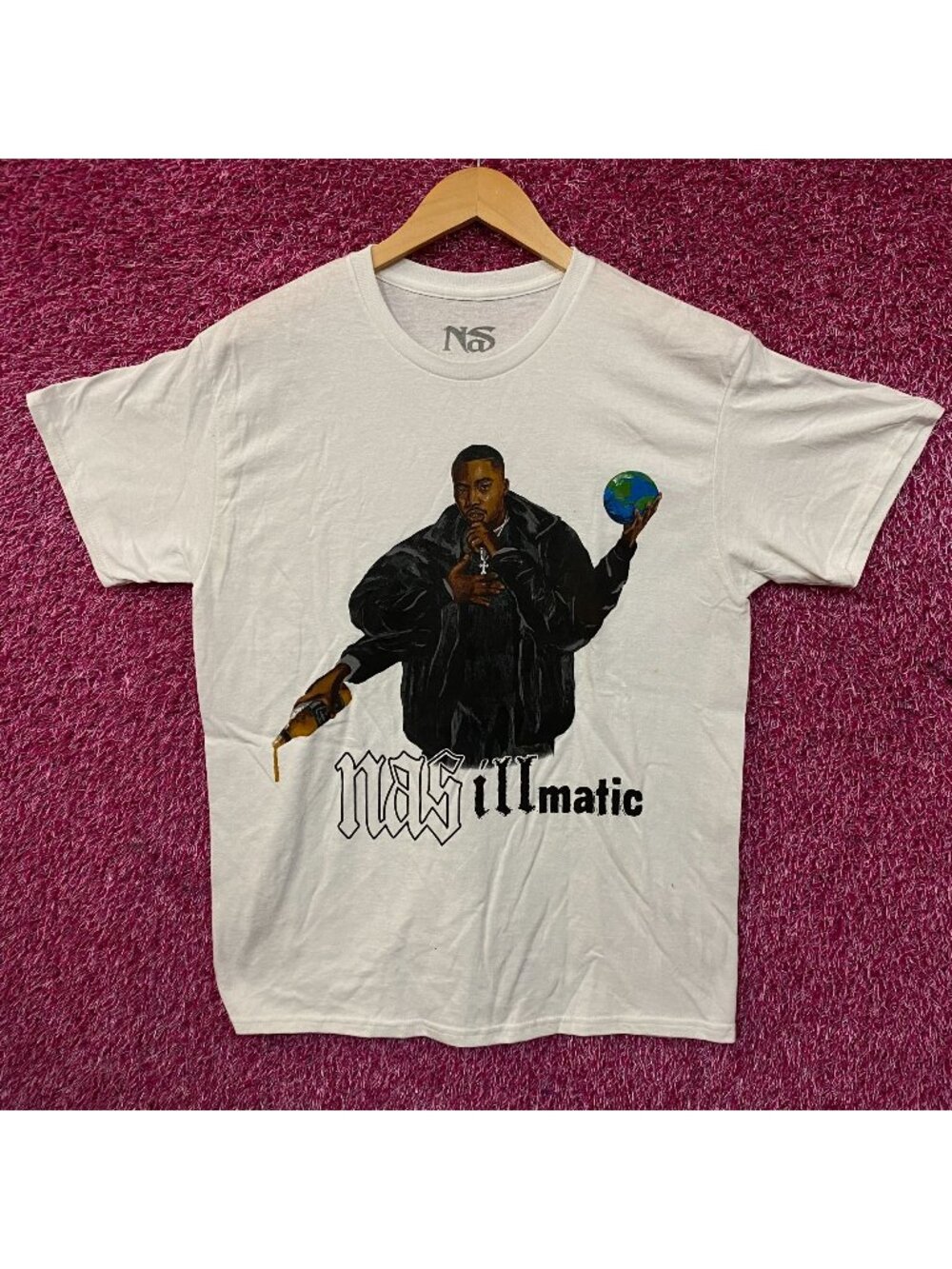 Nas 30 Years of Illmatic Graphic T-Shirt Medium